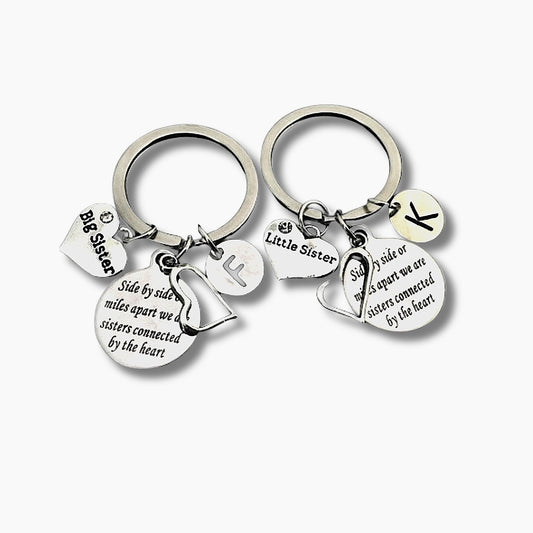 Sister Gift Ideas, 2 Sister Keychains Birthday Gift