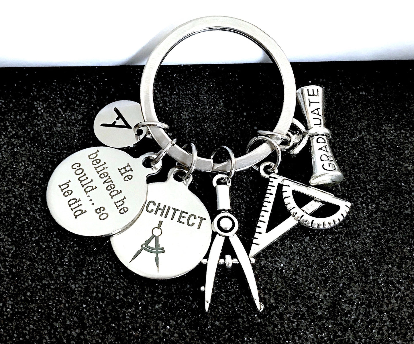 Architect Graduation Keychain Gift