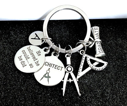 Architect Graduation Keychain Gift