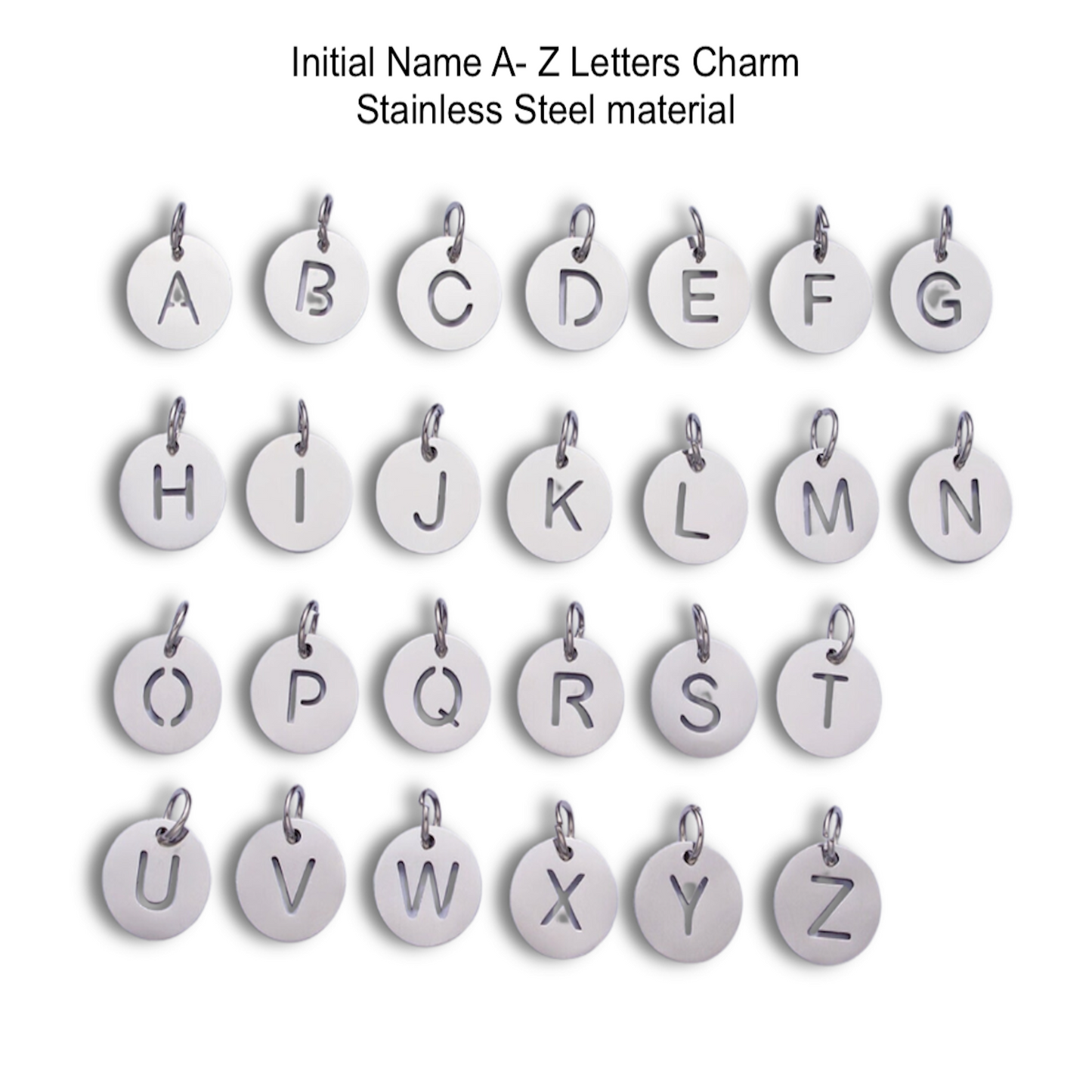 Initial, Initial name, Monogram, Alphabet, Letter Charms. Add-on to Personalize Your Gifts