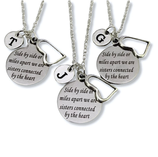 3 Sister Necklaces, Birthday Gifts for Sisters