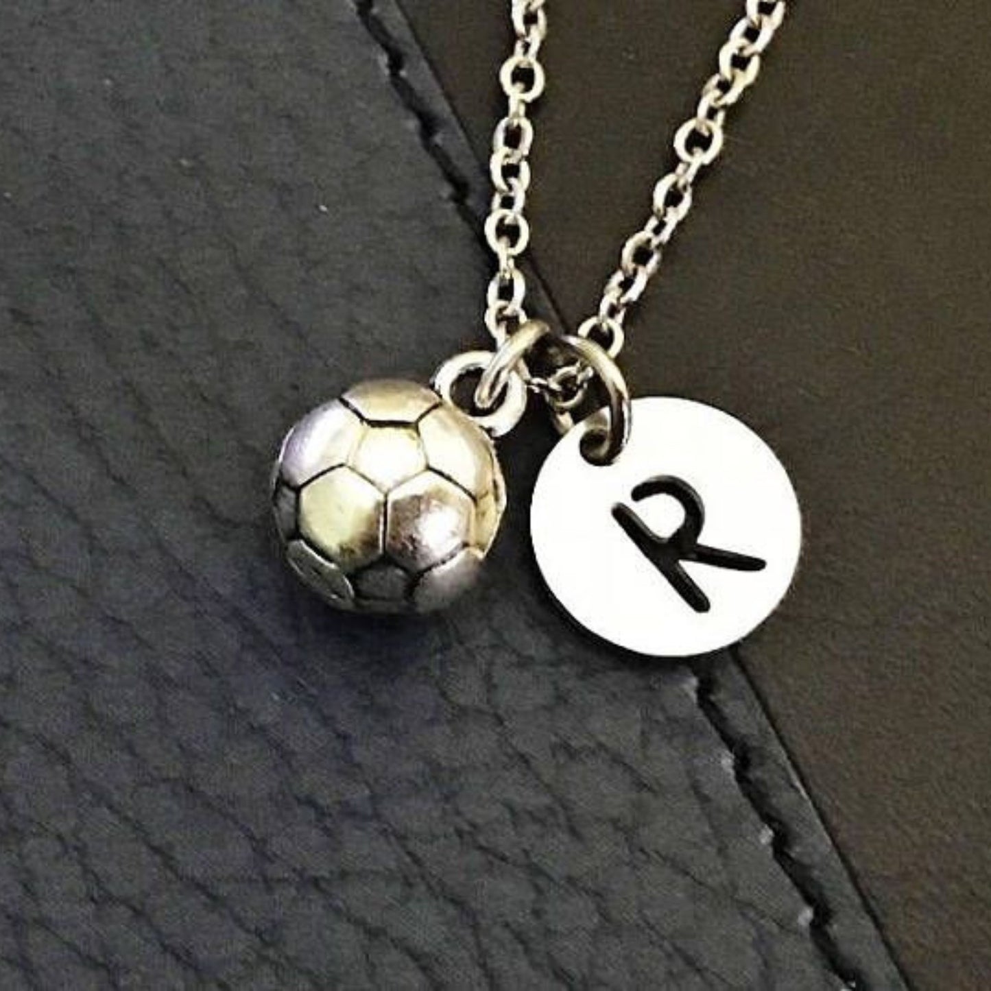 Soccer Necklace, Gift for soccer player