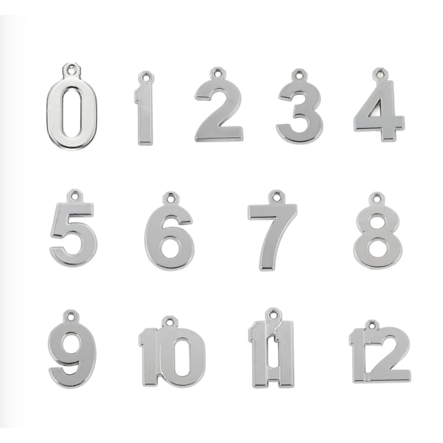 Number Digit Charm. Add-on to Personalize Your Gifts