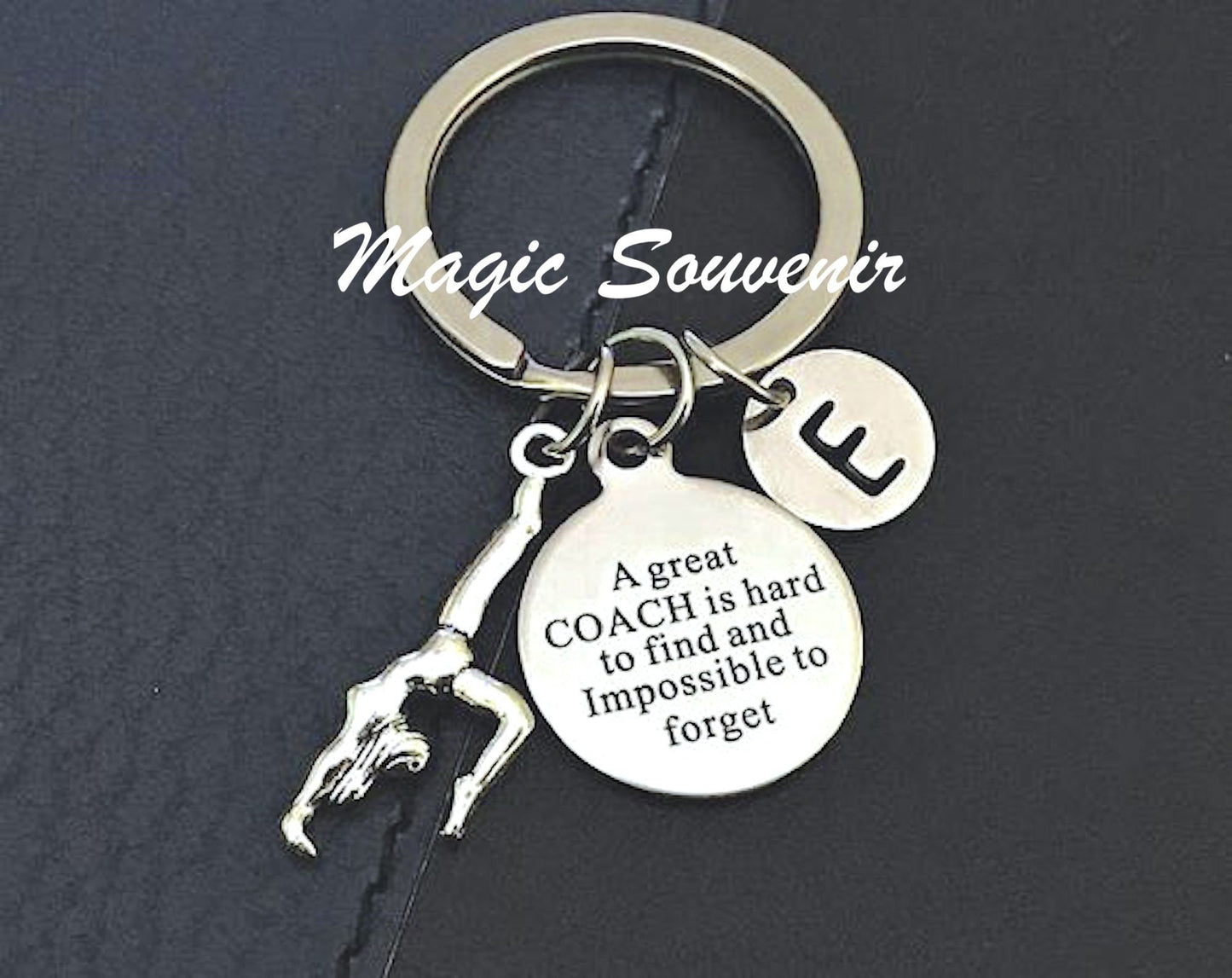 Gymnastics Coach gift, A great COACH is hard to find and impossible to forget, Gift for Gymnastics Coach, Gymnast Keychain, Gymnastics Mom