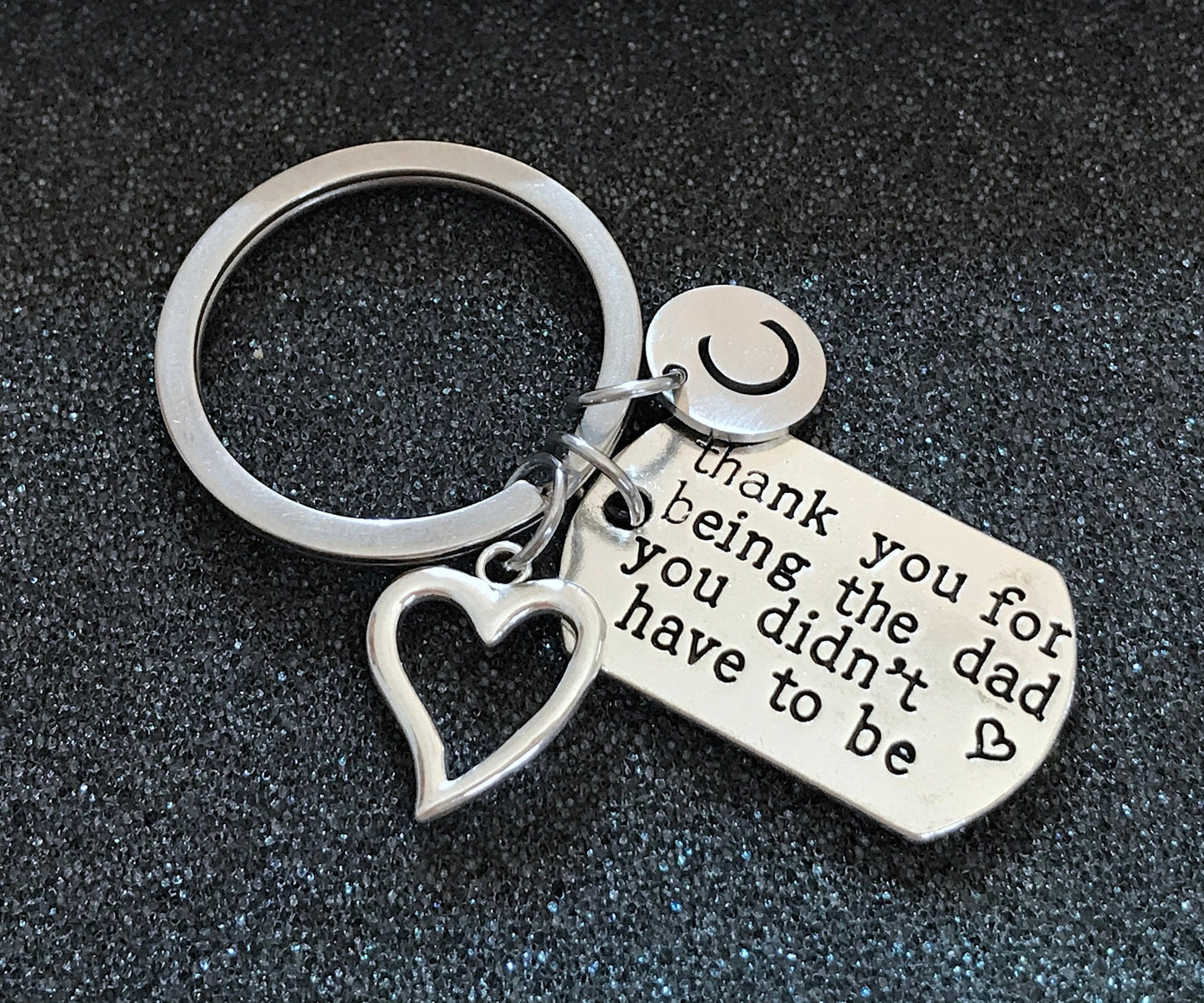 Gift for Step-Dad, Step-Dad keychain, Thank you for being the dad you didn't have to be, Fathers day gift, Daddy keychain, Step-dad Birthday