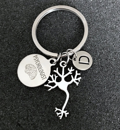 Gift for Psychologist, Neuron Keychain, Psychologist keychain, Graduation gift for Psychologist, Anatomical, Neurosurgeon Keychain