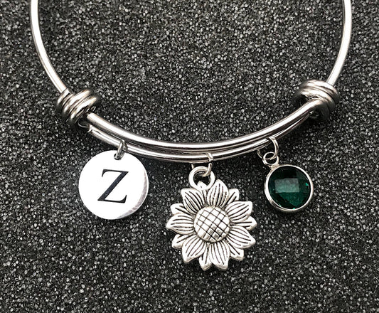 Sun flower bangle, Sunflower jewelry, tall and find the sunshine