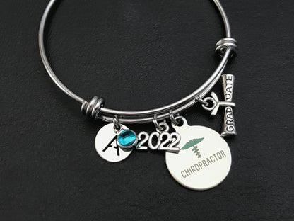 Chiropractor bangle Gift, Graduation gift for Chiropractor, Graduation 2022, Chiropractor Jewelry, Graduation Gift for Her College Grad Gift